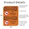 Signmission No Swimming Allowed Bilingual, 18 in W x Rectangle, Vinyl Decal OS-2PACK-WS-D-1824-L-12718 - alternate 2